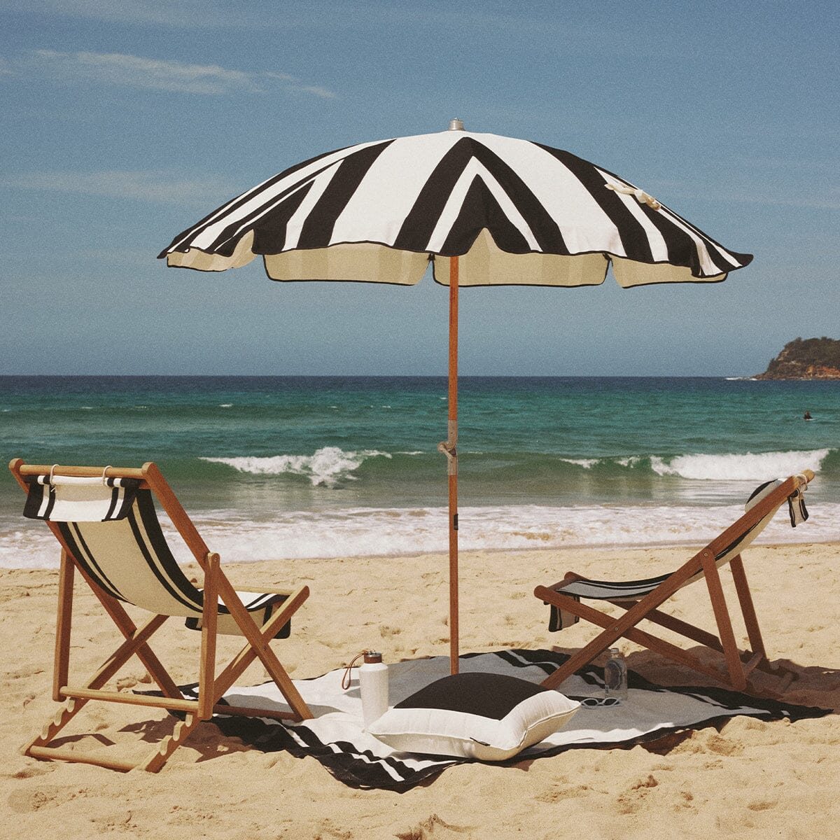 The Small Square Throw Pillow - Coco Republic - Black White Small Square Throw Business & Pleasure Co.