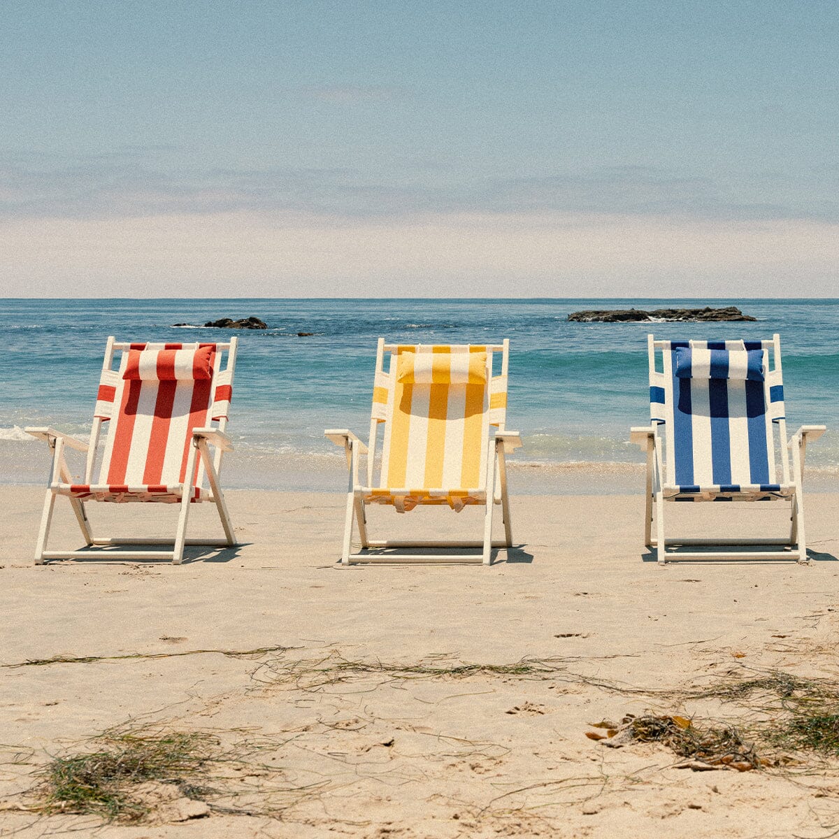 The Tommy Chair - Acacia White - Crew Le Sirenuse Stripe Tommy Chair Business & Pleasure Co.