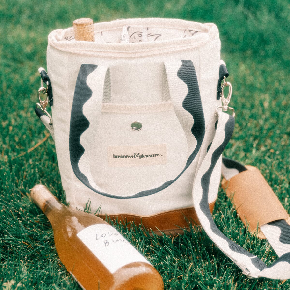 The Wine Cooler Tote Bag - Rivie White Wine Cooler Tote Bag Business & Pleasure Co Aus