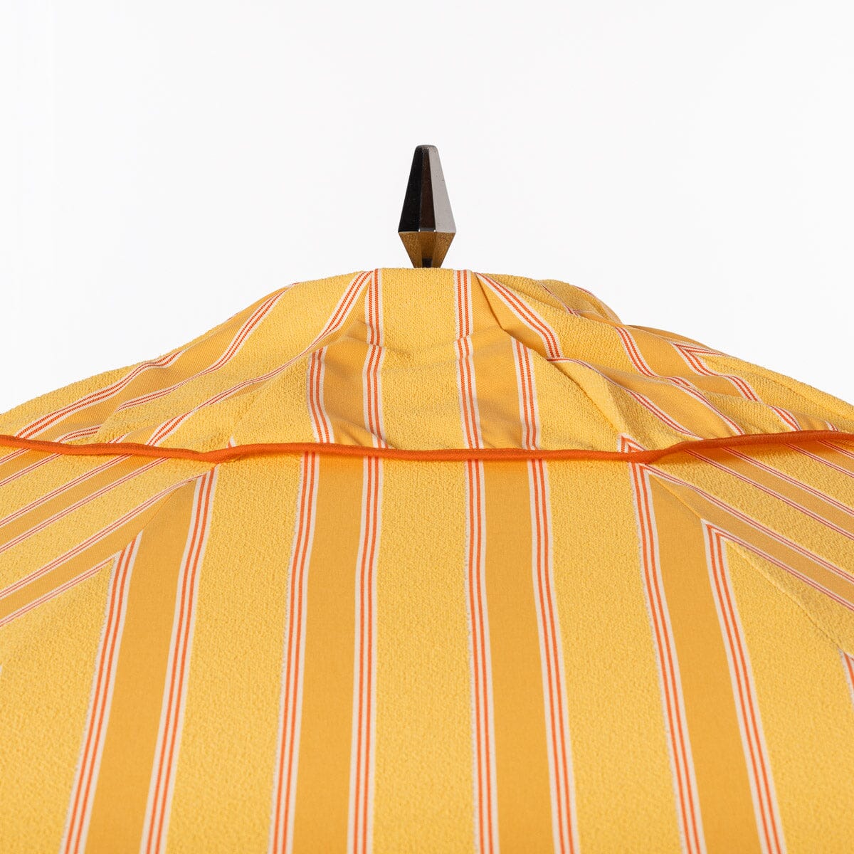 Resort Market Umbrella | Bistro Papaya Stripe & Antique White Frame Resort Market Umbrella Kit Business & Pleasure Co Aus