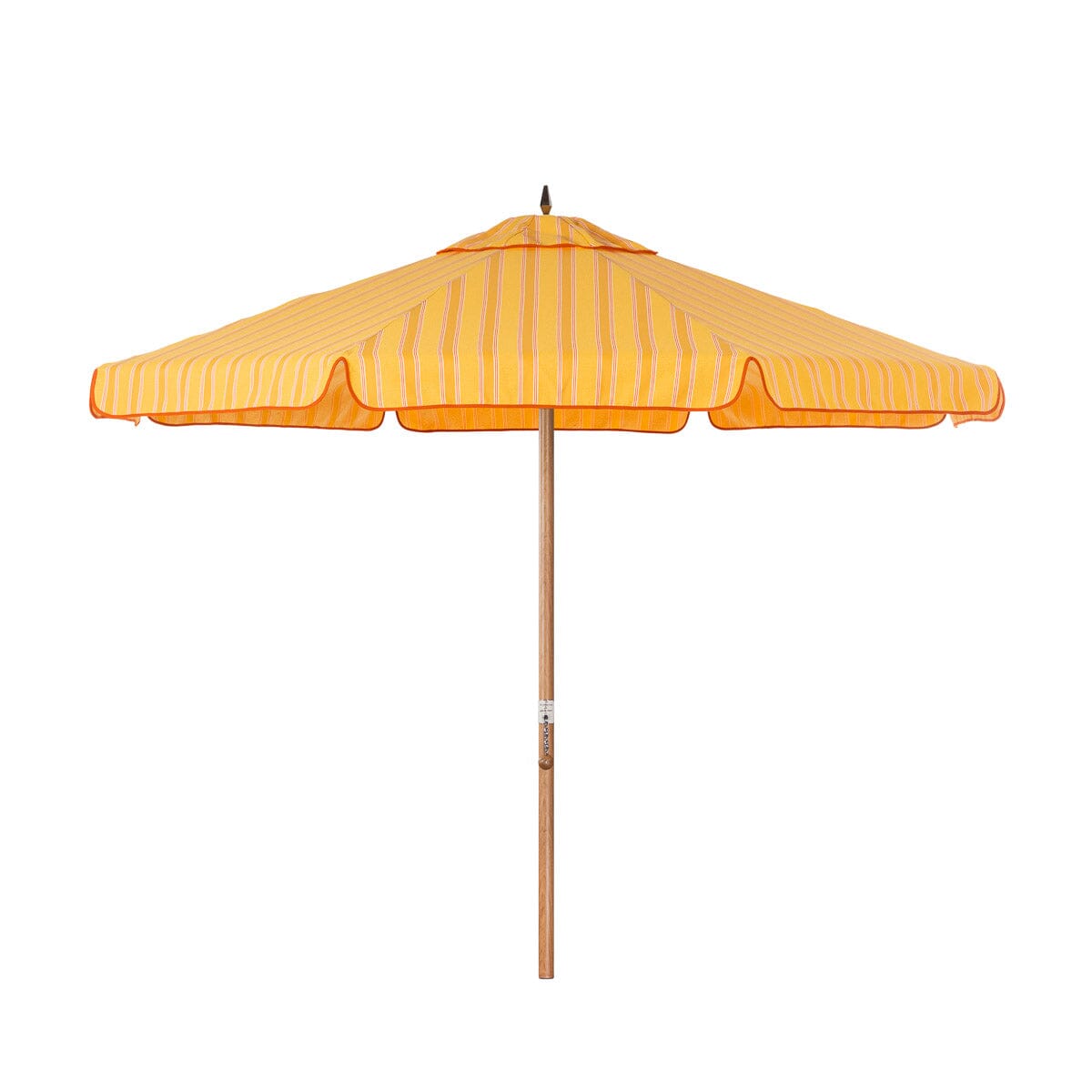 Product image of Resort Market Umbrella | Bistro Papaya Stripe & Transfer Teak Frame Resort Market Umbrella Kit Business & Pleasure Co Aus