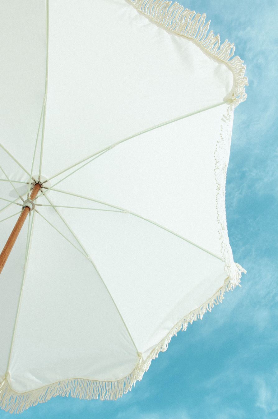 The Premium Beach Umbrella - Antique White Premium Umbrella Business & Pleasure Co