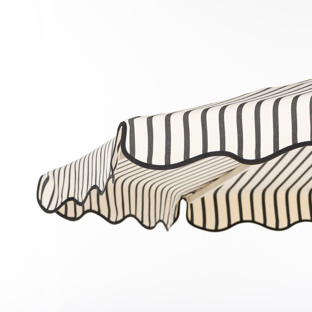 Terrace Umbrella in Monaco Black Stripe | Antique White Frame Terrace Umbrella Kit Business & Pleasure Co Aus