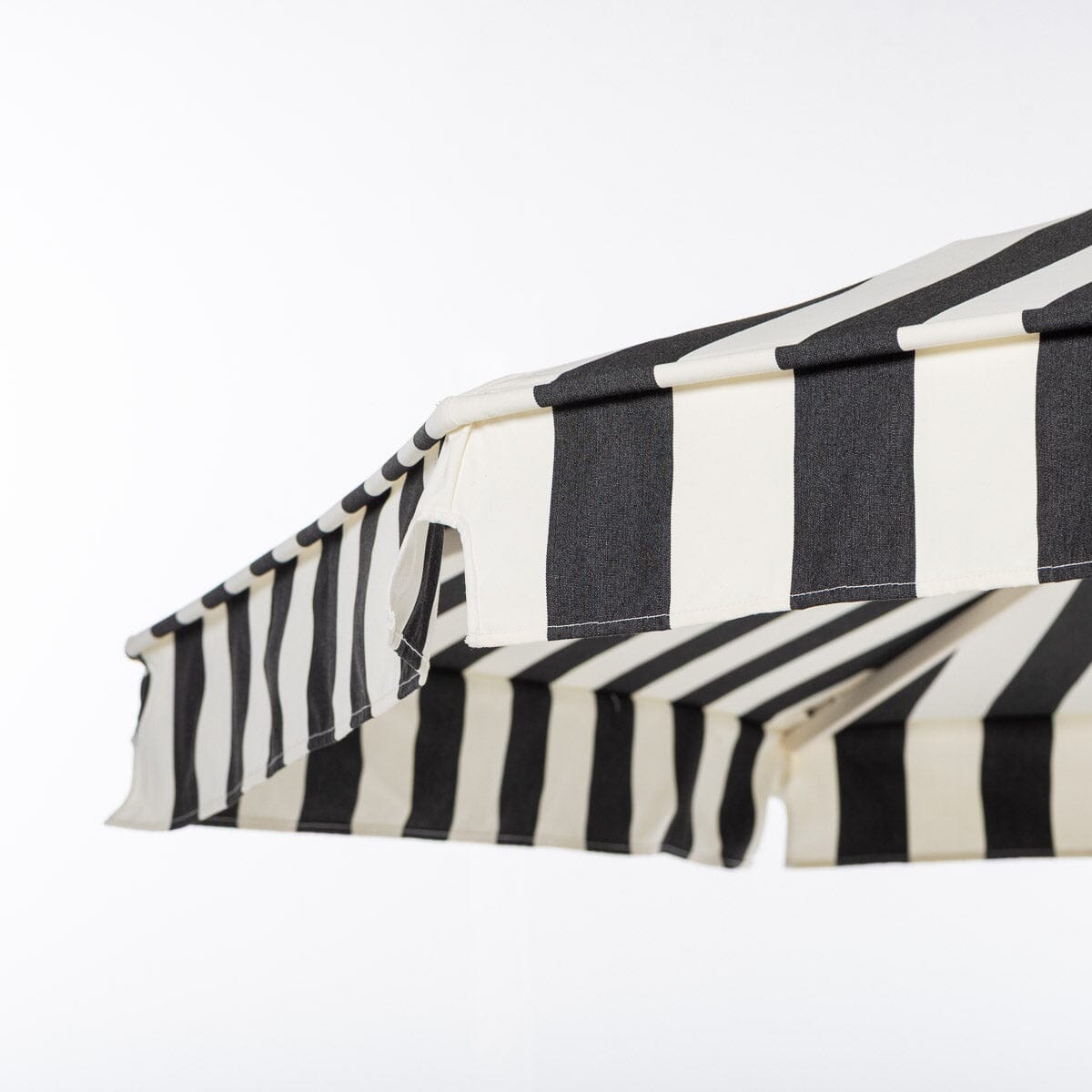 Terrace Umbrella in Crew Vintage Black Stripe | Antique White Frame Terrace Umbrella Kit Business & Pleasure Co Aus