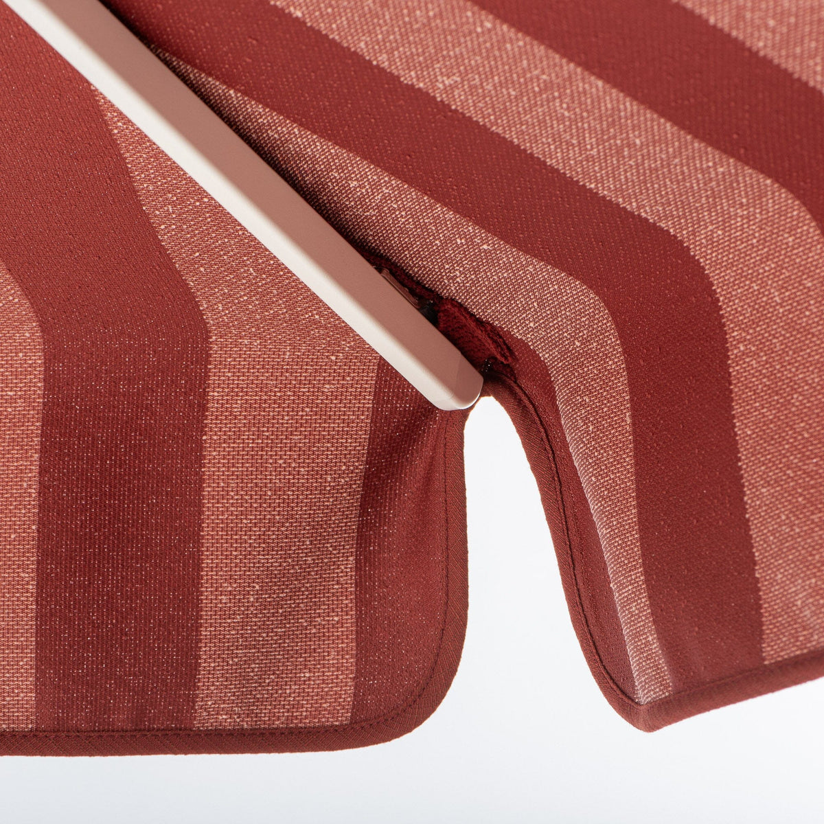 Terrace Umbrella in Terry Terracotta Stripe | Antique White Frame Terrace Umbrella Kit Business & Pleasure Co Aus