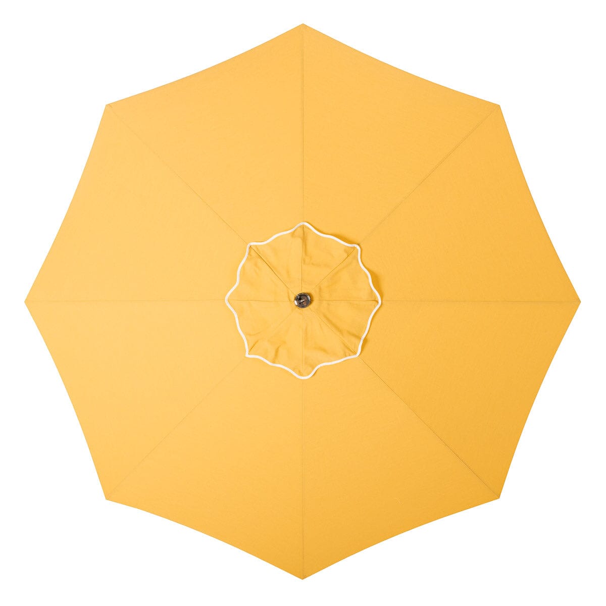 Terrace Umbrella in Rivie Mimosa | Antique White Frame Terrace Umbrella Kit Business & Pleasure Co Aus
