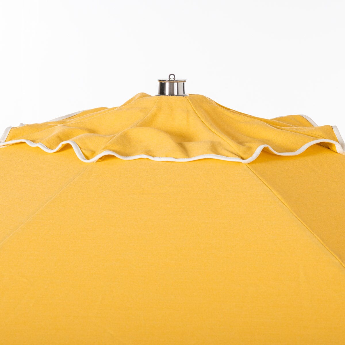 Terrace Umbrella in Rivie Mimosa | Antique White Frame Terrace Umbrella Kit Business & Pleasure Co Aus