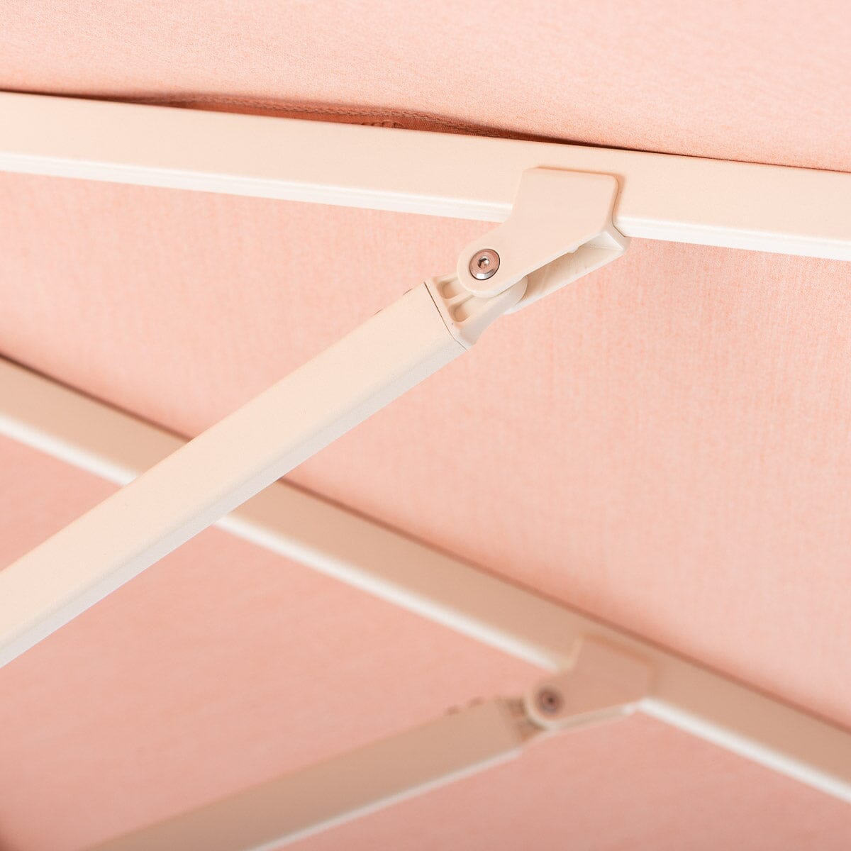 Terrace Umbrella in Rivie Pink | Antique White Frame Terrace Umbrella Kit Business & Pleasure Co Aus