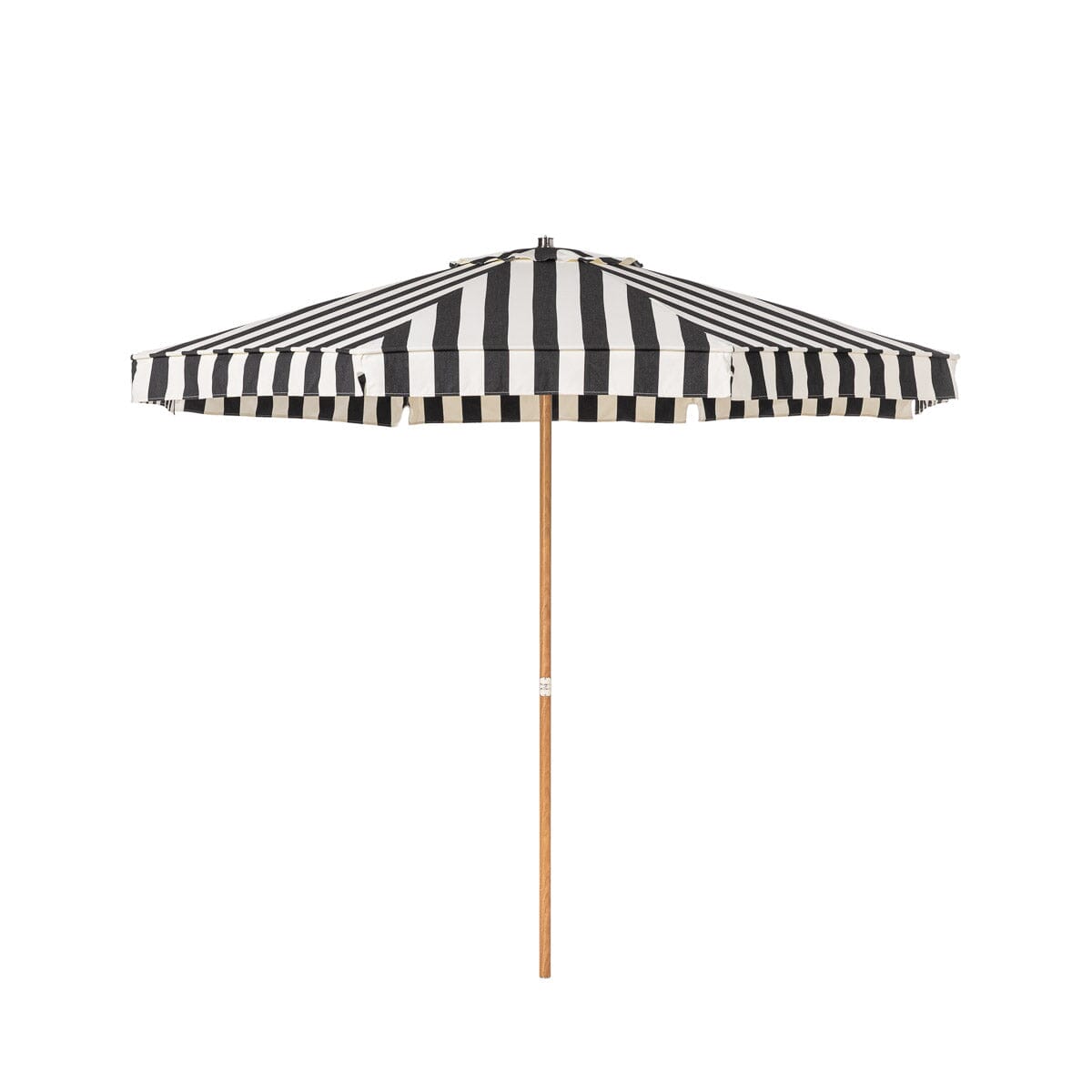 Product image of Terrace Umbrella in Crew Vintage Black Stripe | Transfer Teak Frame Terrace Umbrella Kit Business & Pleasure Co Aus 2.7 m