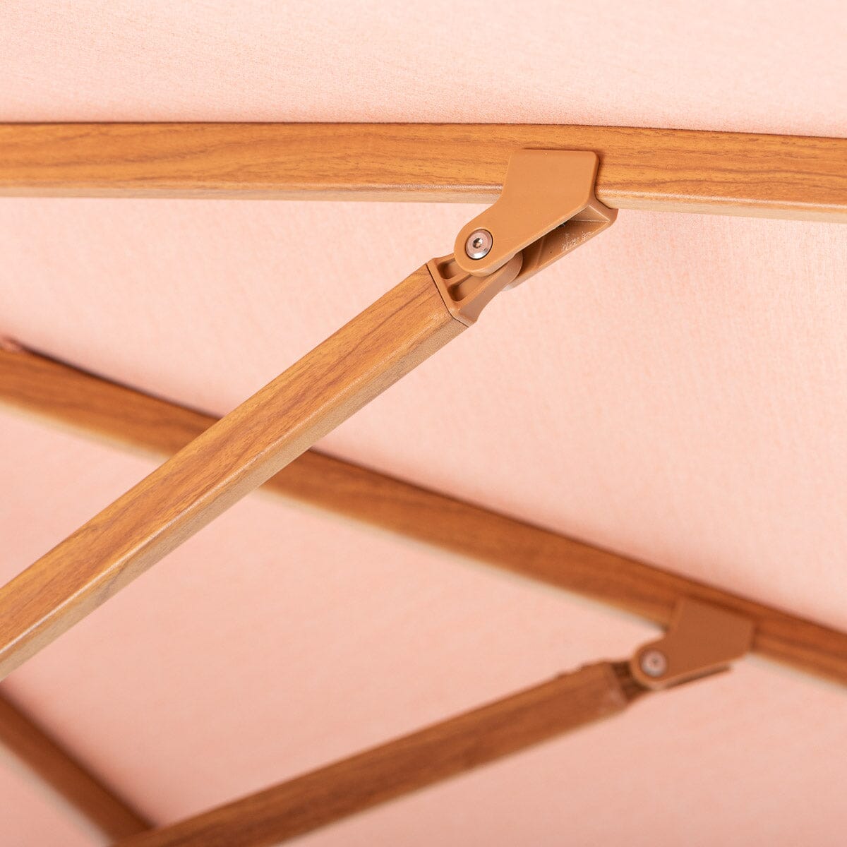 Terrace Umbrella in Rivie Pink | Transfer Teak Frame Terrace Umbrella Kit Business & Pleasure Co Aus