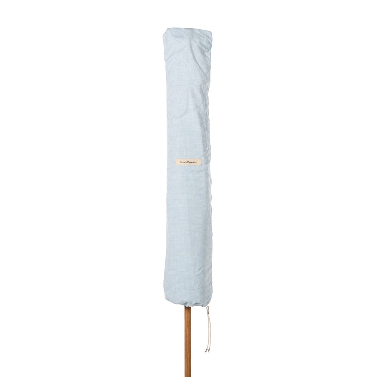 Terrace Umbrella in Hanalei Bay Blue Jacquard | Transfer Teak Frame Terrace Umbrella Kit Business & Pleasure Co Aus