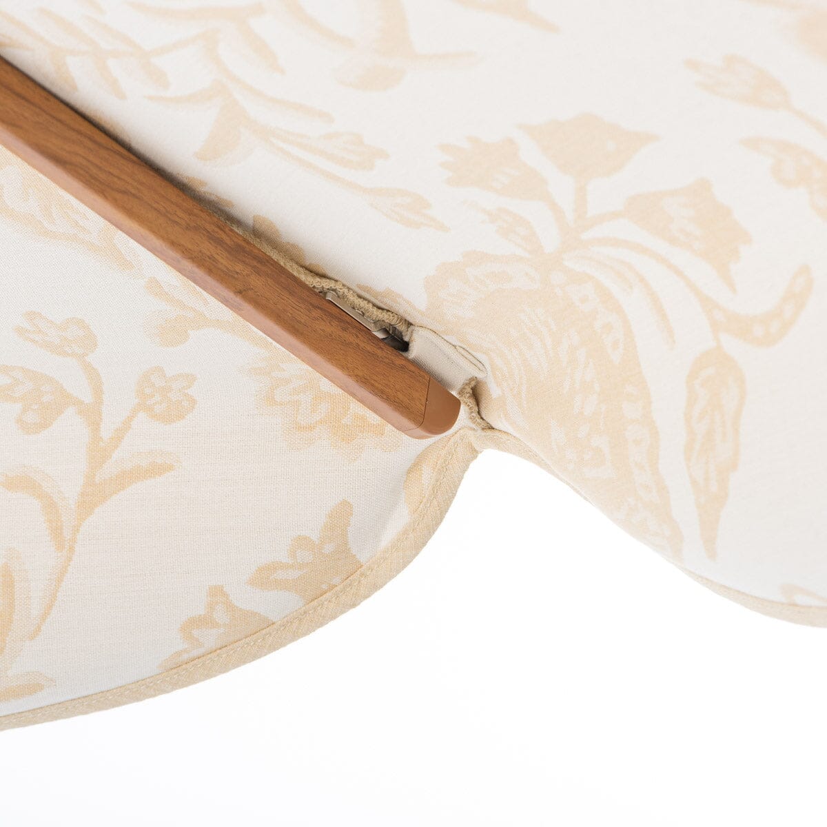 Terrace Umbrella in Hanalei Bay Natural Jacquard | Transfer Teak Frame Terrace Umbrella Kit Business & Pleasure Co Aus