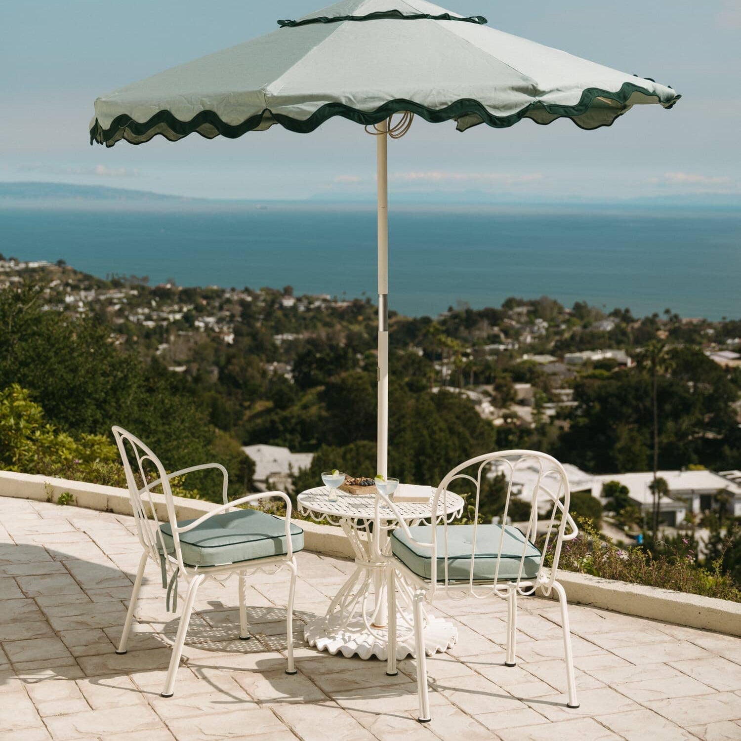 The Al Fresco Chair Cushion - Rivie Green Al Fresco Chair Cushion Business & Pleasure Co Aus