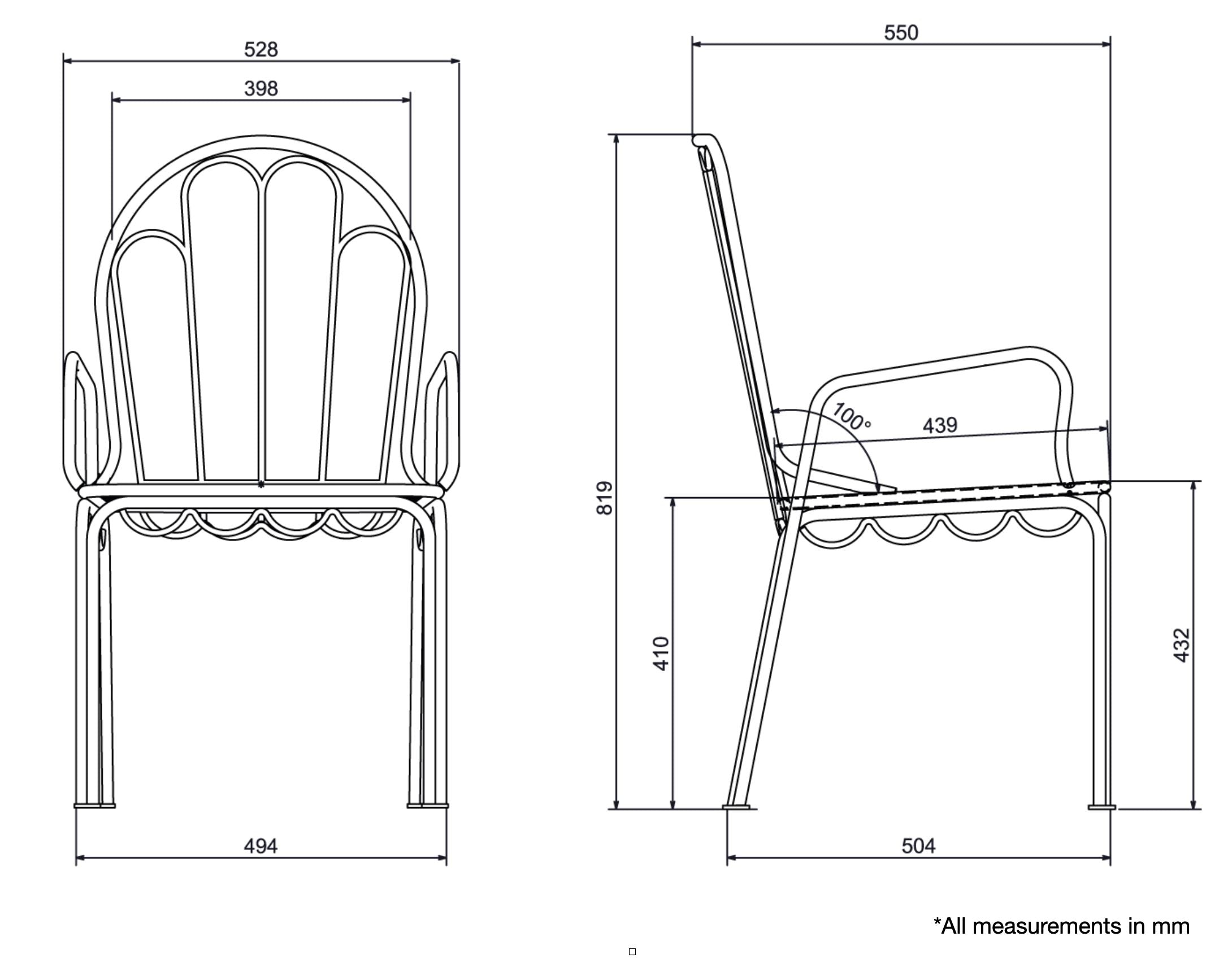 The Al Fresco Dining Chair - Antique White Al Fresco Dining Chair Business & Pleasure Co Aus