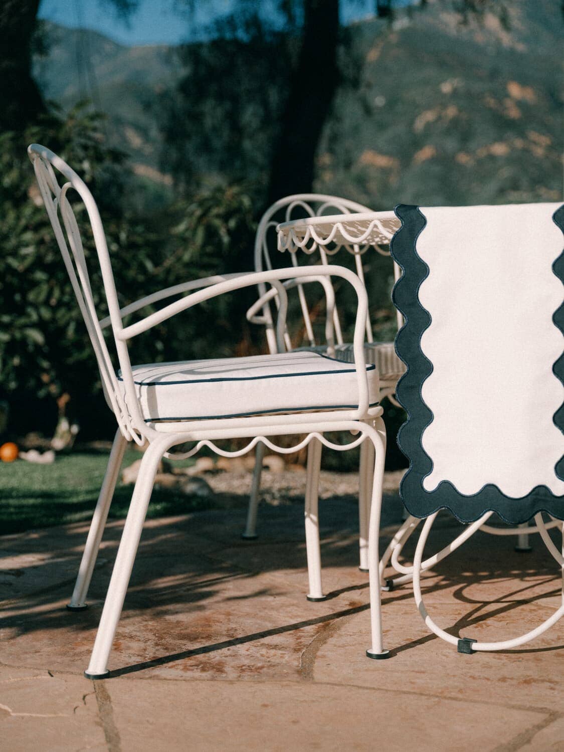 Dining chair at an outdoor dining setting
