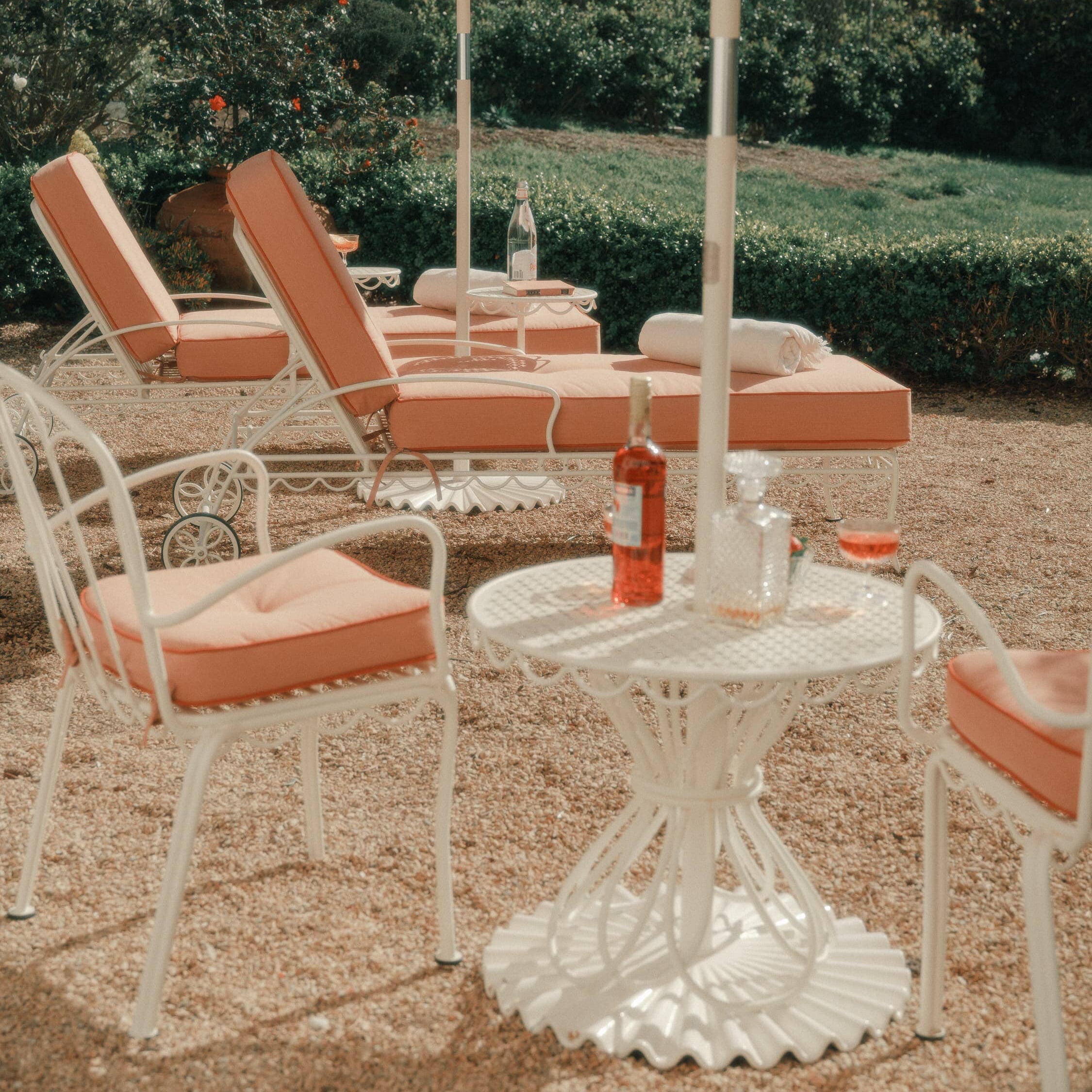 The Al Fresco Chair Cushion - Rivie Pink Al Fresco Chair Cushion Business & Pleasure Co Aus