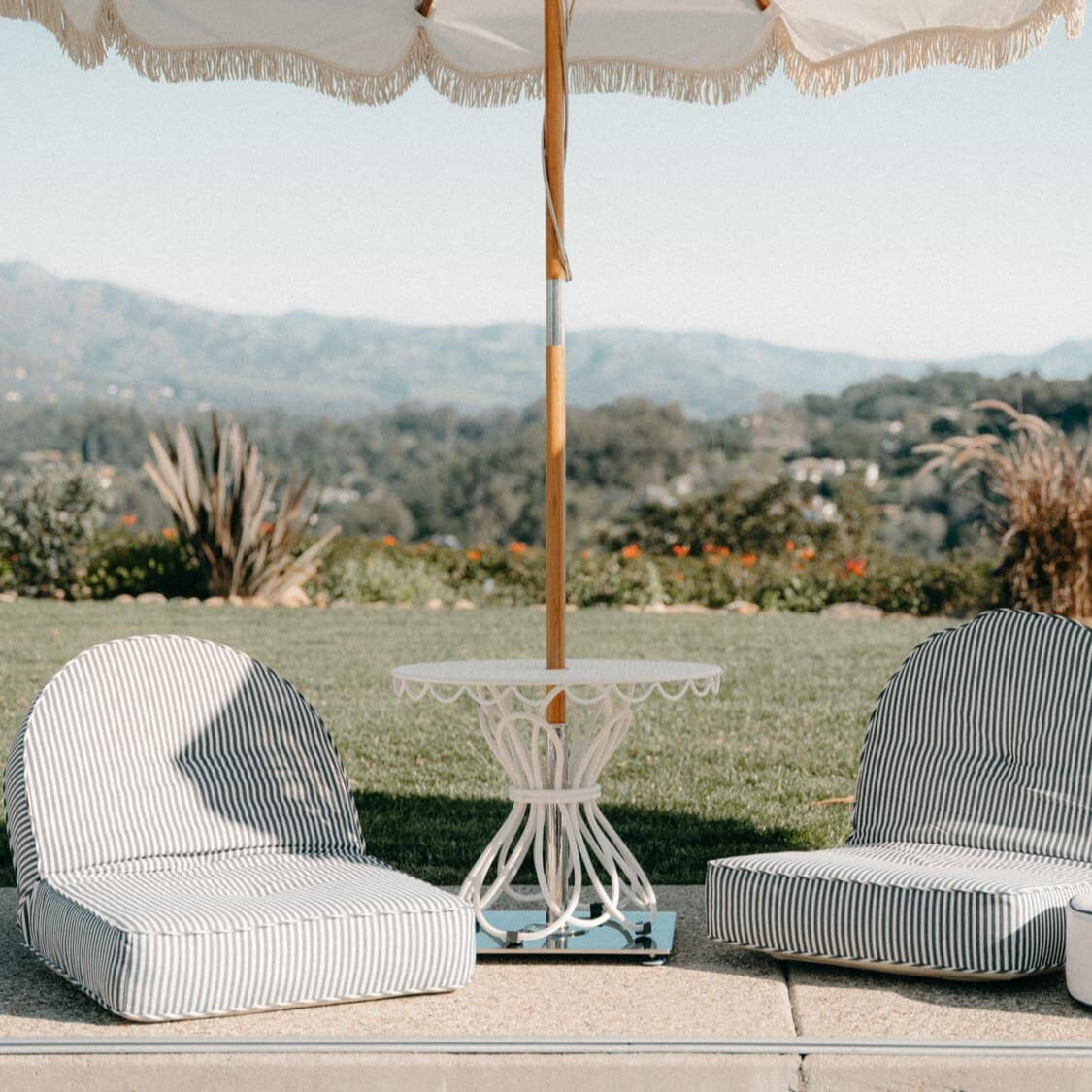 The Al Fresco Side Table - Antique White Al Fresco Side Table Business & Pleasure Co Aus