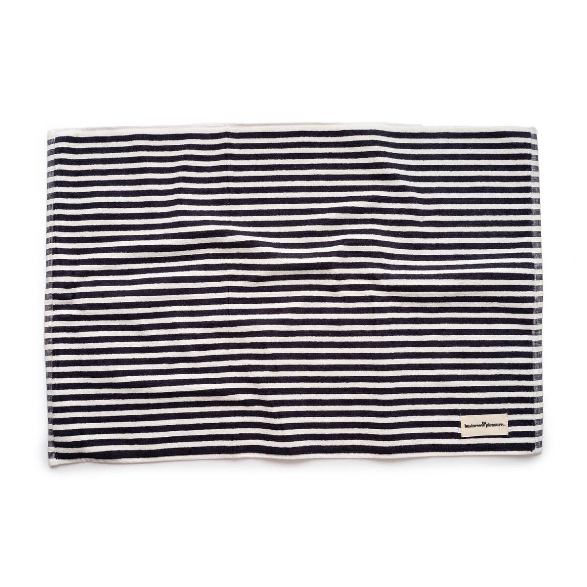 The Bath Mat - Lauren's Navy Stripe