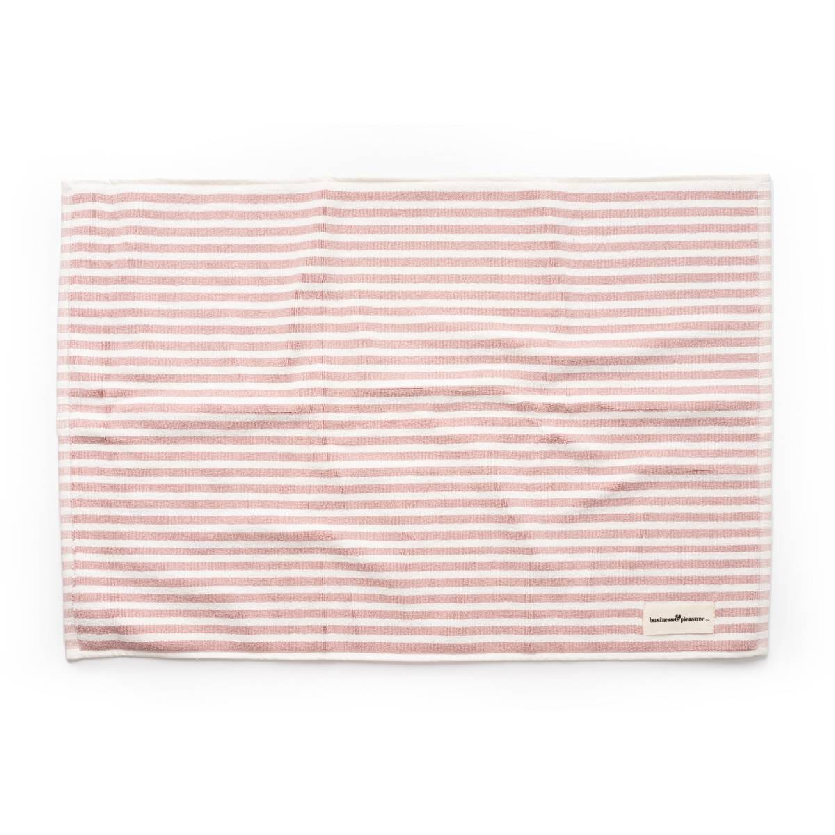 The Bath Mat - Lauren's Pink Stripe