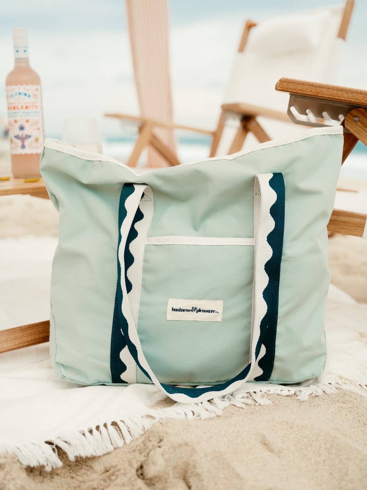 The Beach Bag - Rivie Green Beach Bag Business & Pleasure Co Aus 