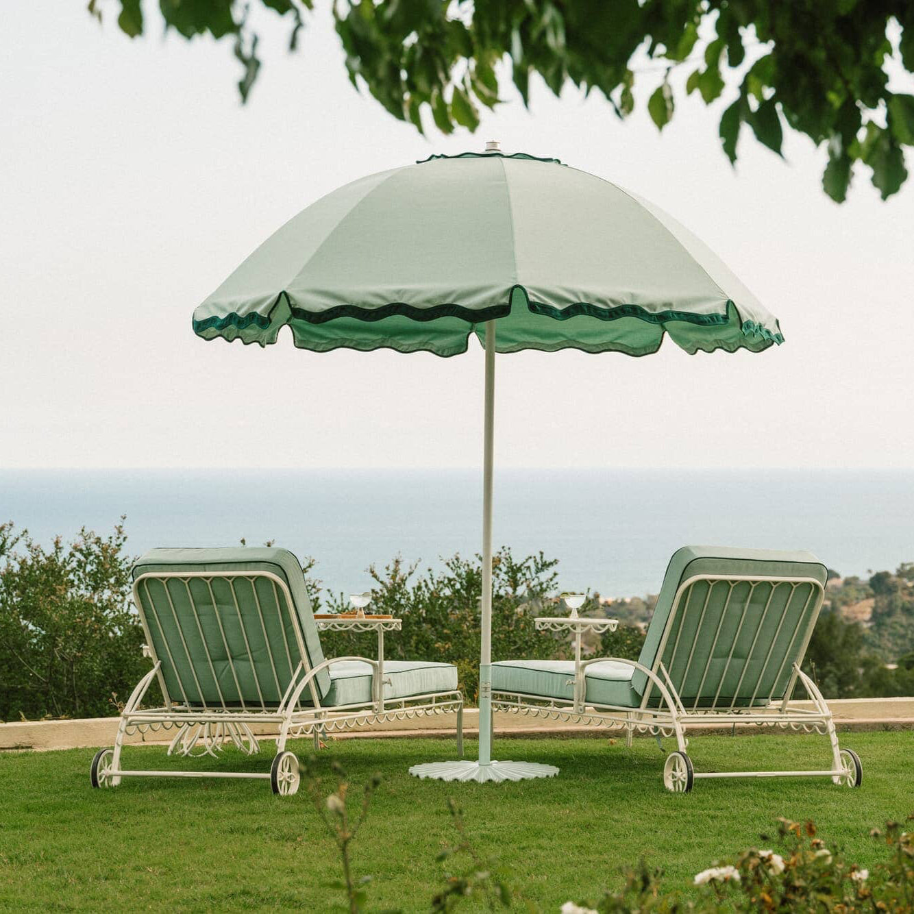 The Patio Umbrella - Rivie Green Patio Umbrella Business & Pleasure Co Aus