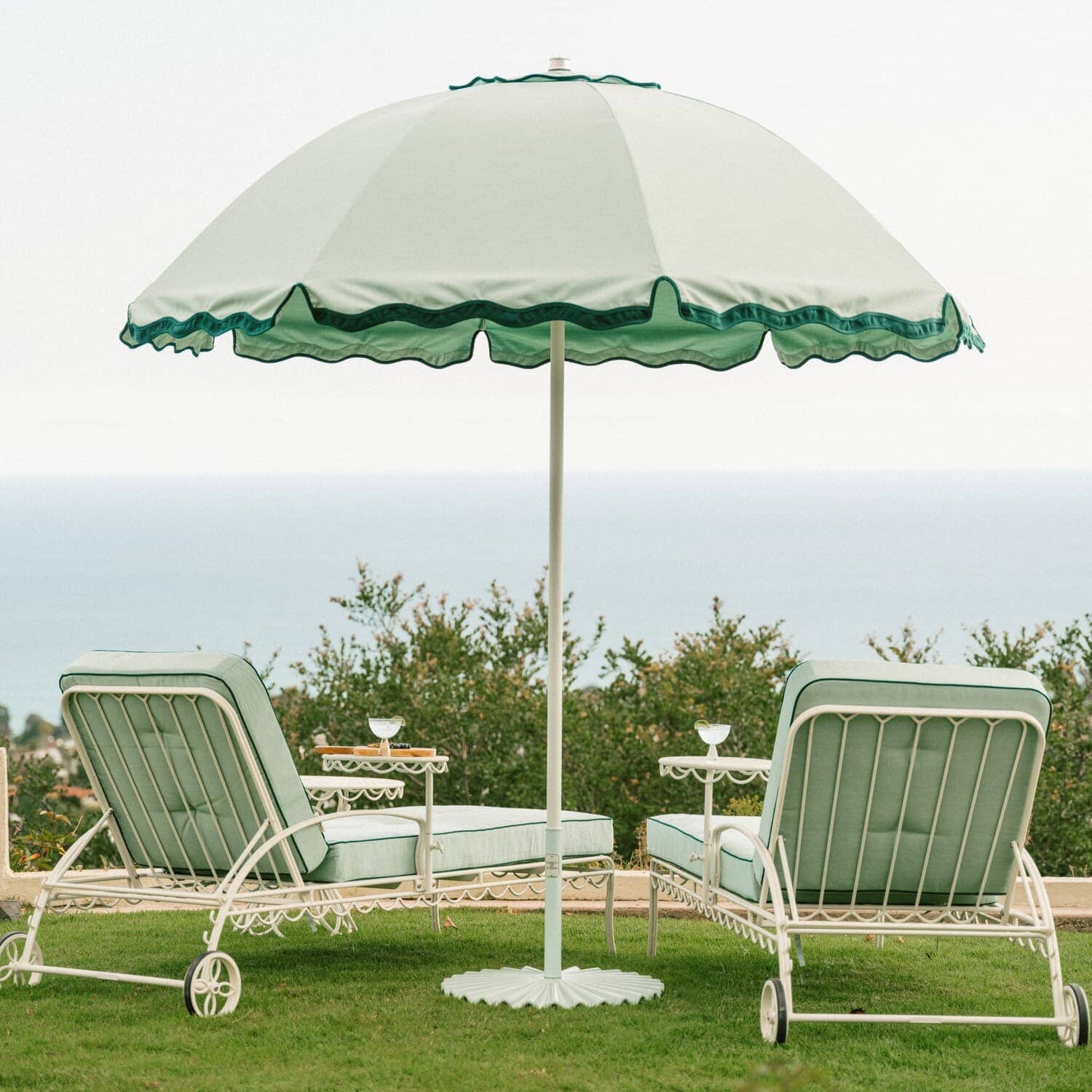 The Patio Umbrella - Rivie Green Patio Umbrella Business & Pleasure Co Aus