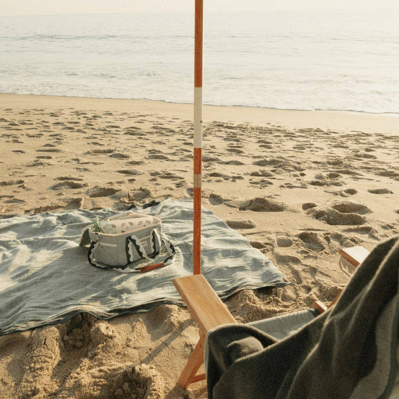 The Beach Towel - Rivie Green Beach Towel Business & Pleasure Co Aus