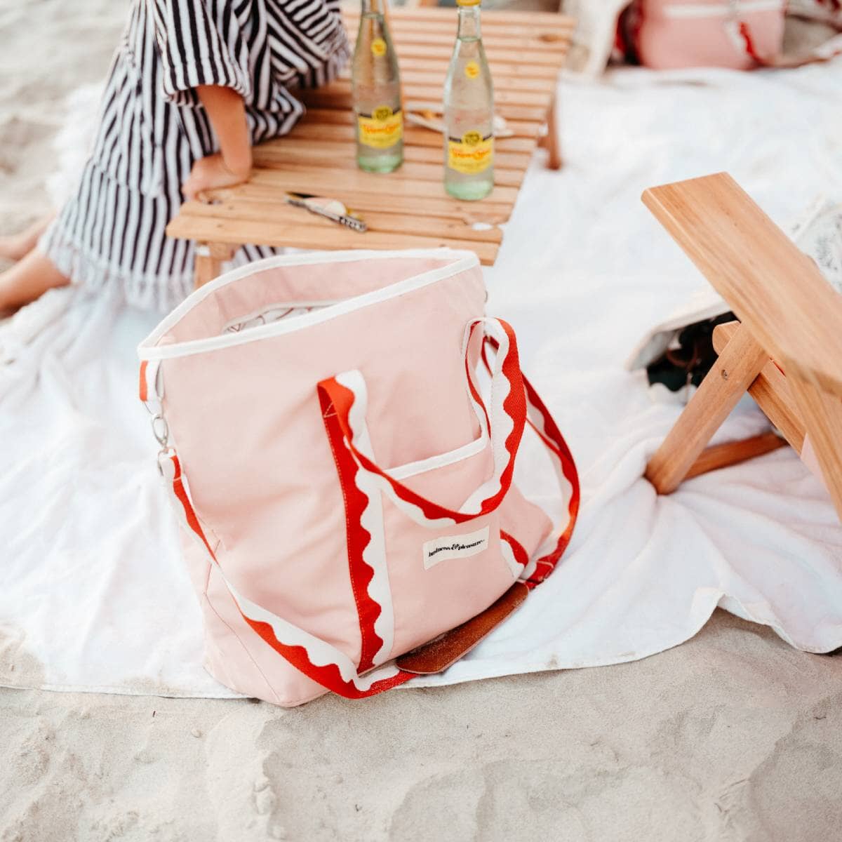 The Cooler Tote Bag - Rivie Pink Cooler Tote Business & Pleasure Co Aus