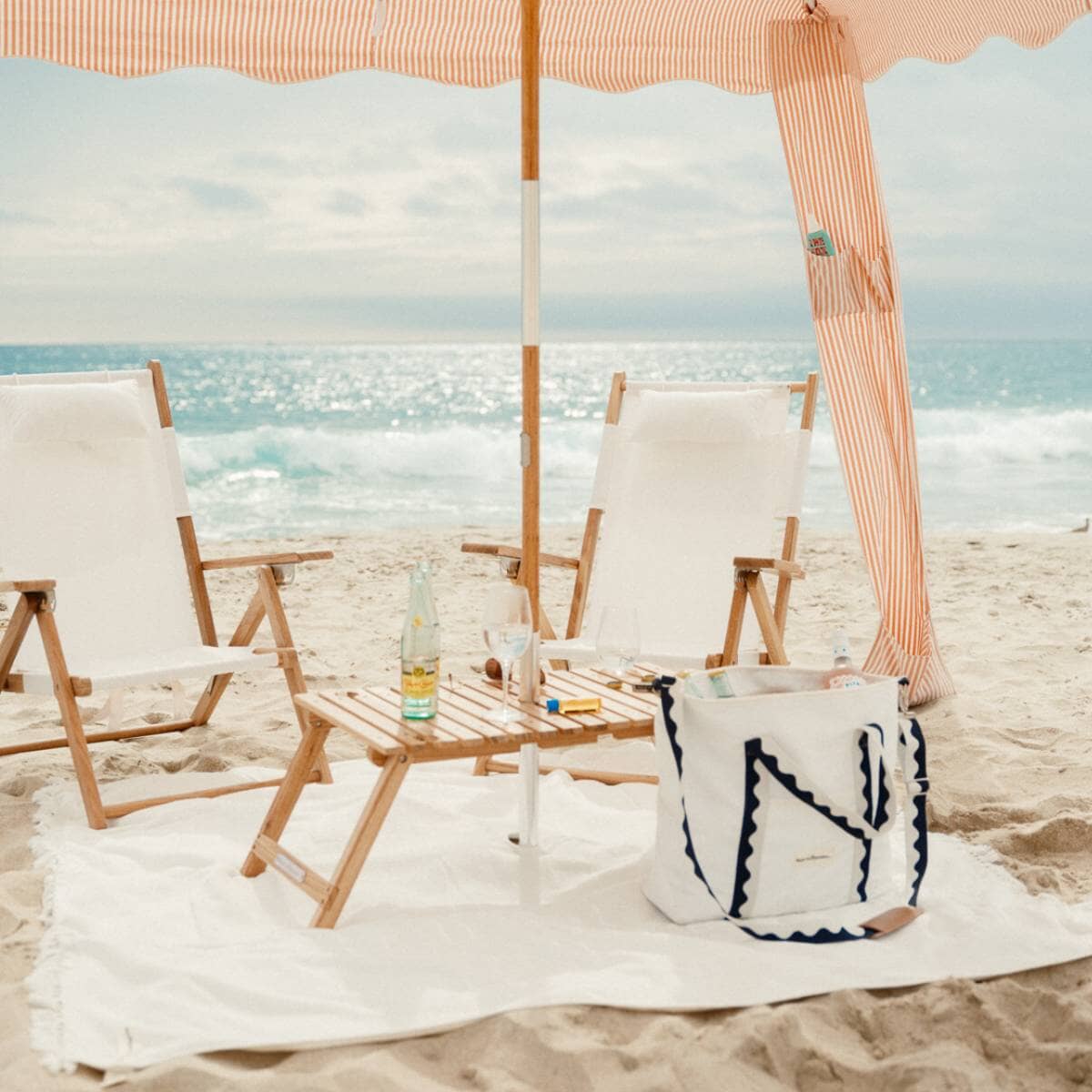 The Cooler Tote Bag - Rivie White Cooler Tote Business & Pleasure Co Aus