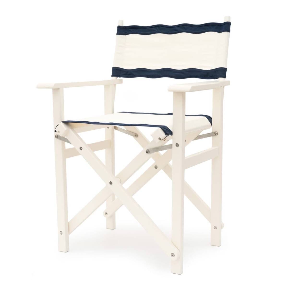 The Directors Chair - Table Height - Rivie White Directors Chair Business & Pleasure Co Aus
