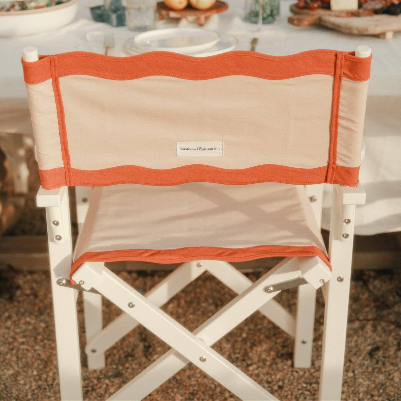 The Directors Chair - Table Height - Rivie Pink Directors Chair Business & Pleasure Co Aus
