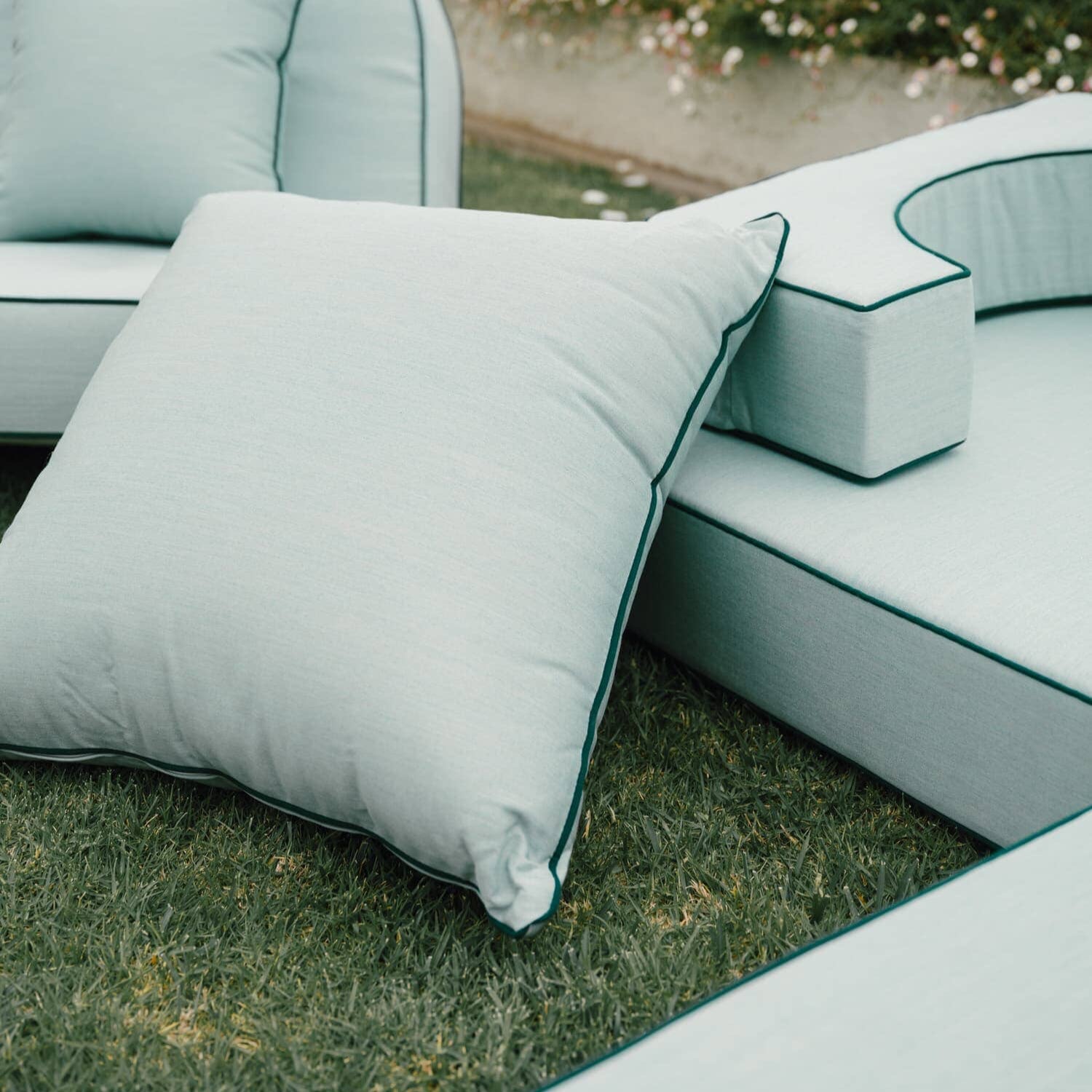 The Euro Throw Pillow - Rivie Green Euro Throw Pillow Business & Pleasure Co Aus