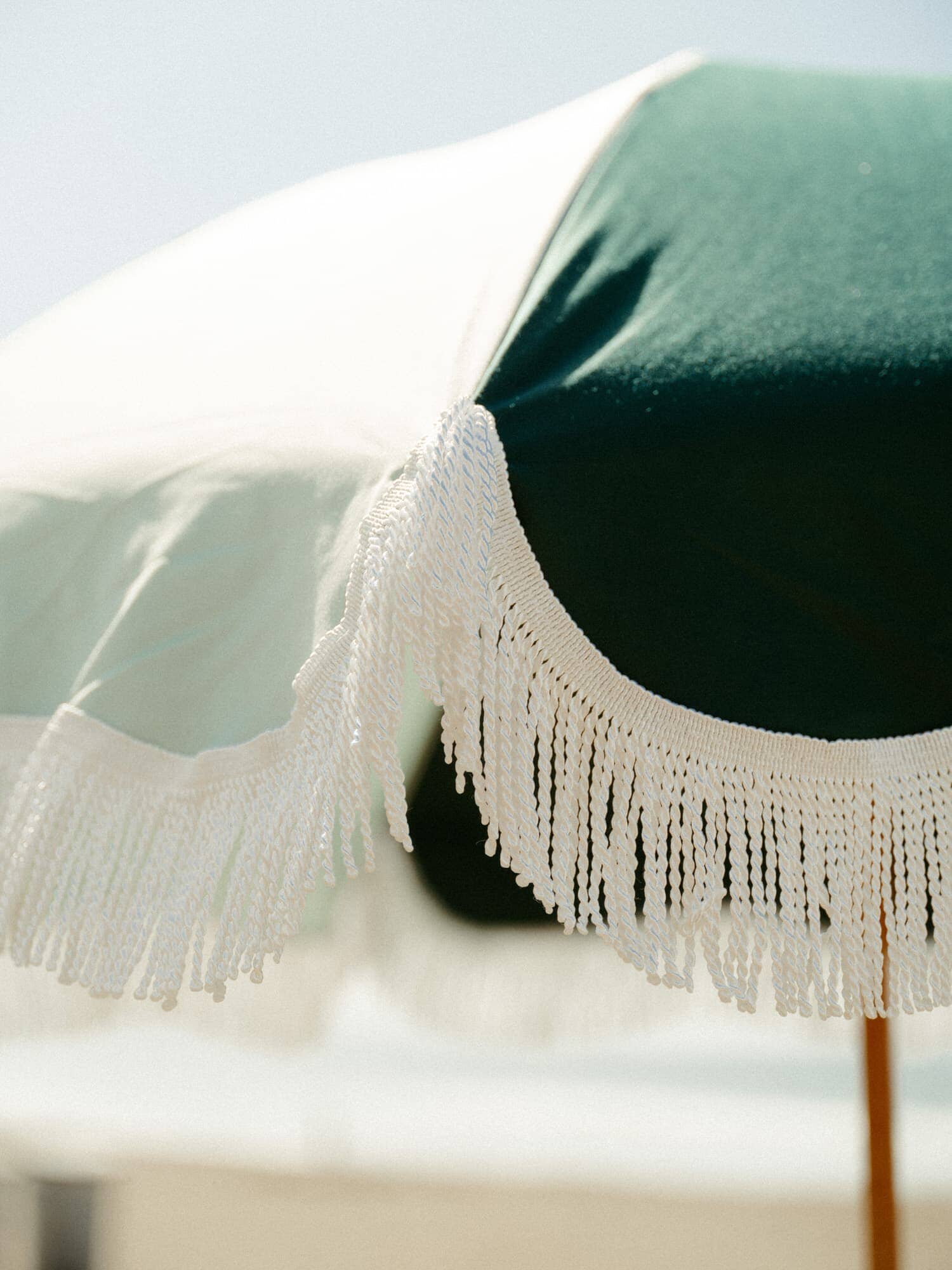 70s Panel umbrella on the beach