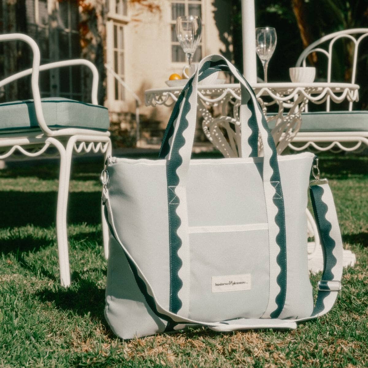 The Holiday Cooler Tote - Rivie Green Holiday Cooler Tote Business & Pleasure Co Aus