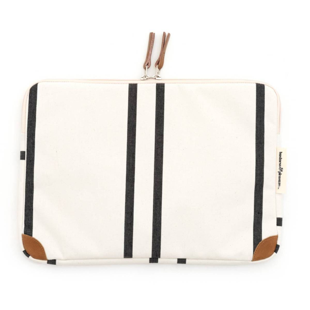 The Laptop Sleeve - Black Two Stripe