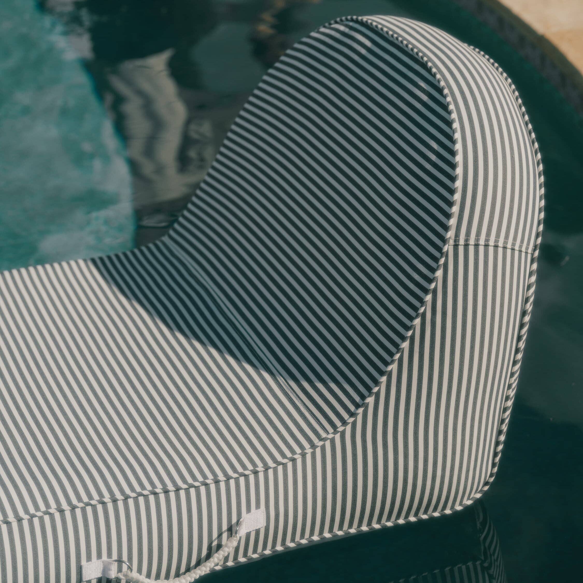 The Pool Lounger - Lauren's Navy Stripe Pool Lounger Business & Pleasure Co Aus