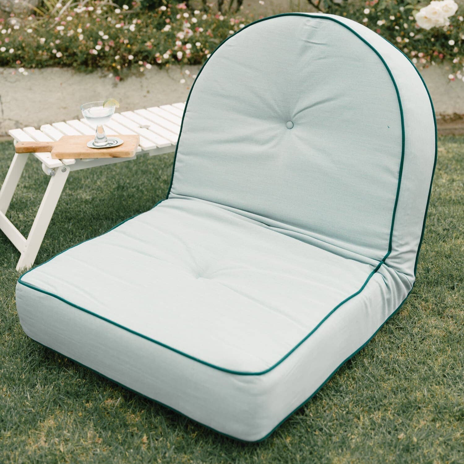 The Reclining Pillow Lounger - Rivie Green Reclining Pillow Lounger Business & Pleasure Co Aus