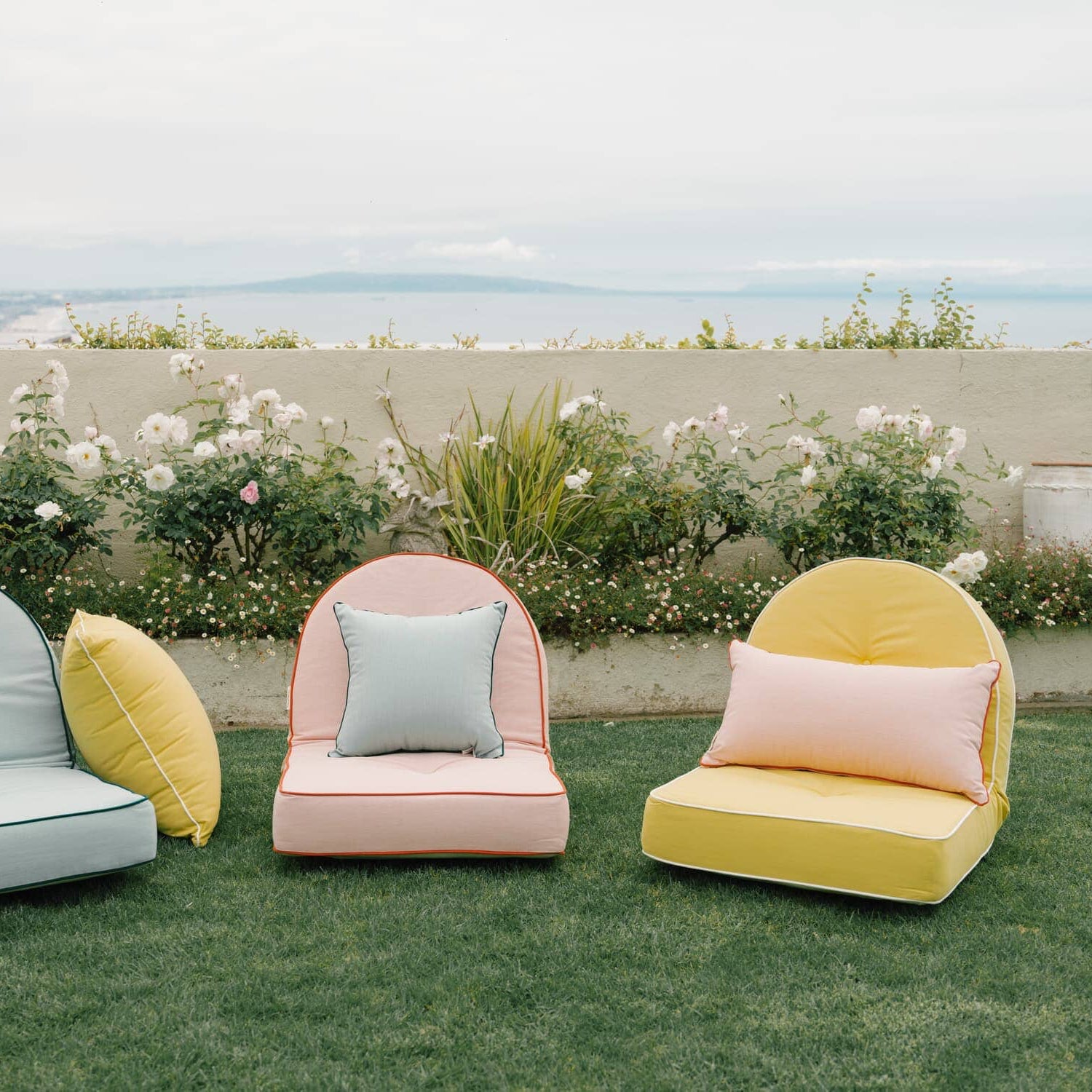 The Reclining Pillow Lounger - Rivie Mimosa Reclining Pillow Lounger Business & Pleasure Co Aus