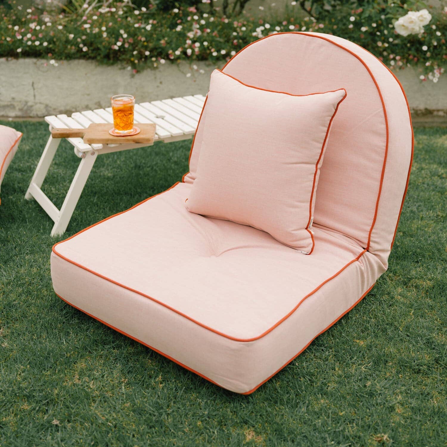The Reclining Pillow Lounger - Rivie Pink Reclining Pillow Lounger Business & Pleasure Co Aus