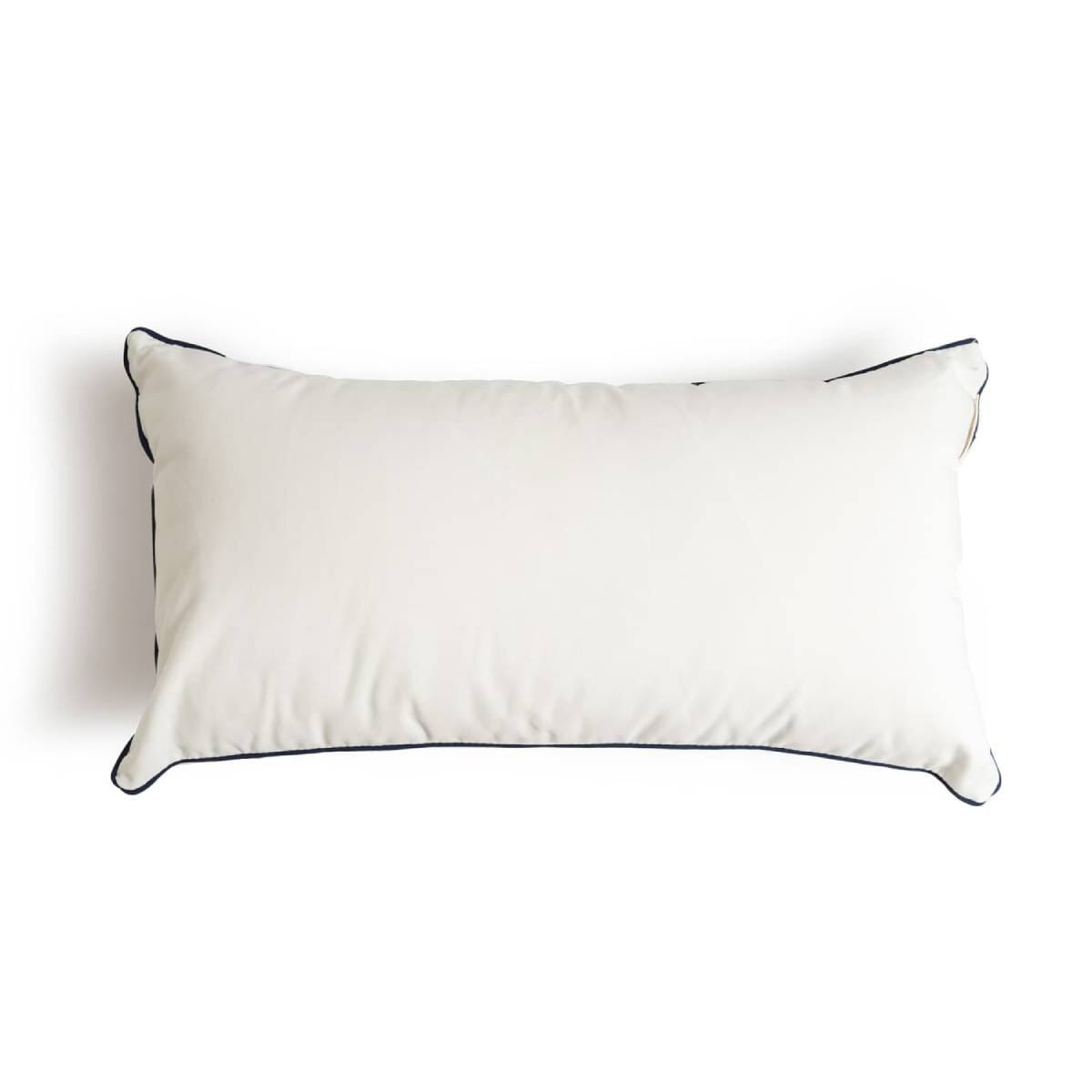 The Rectangle Throw Pillow - Rivie White Rectangle Throw Pillow Business & Pleasure Co Aus
