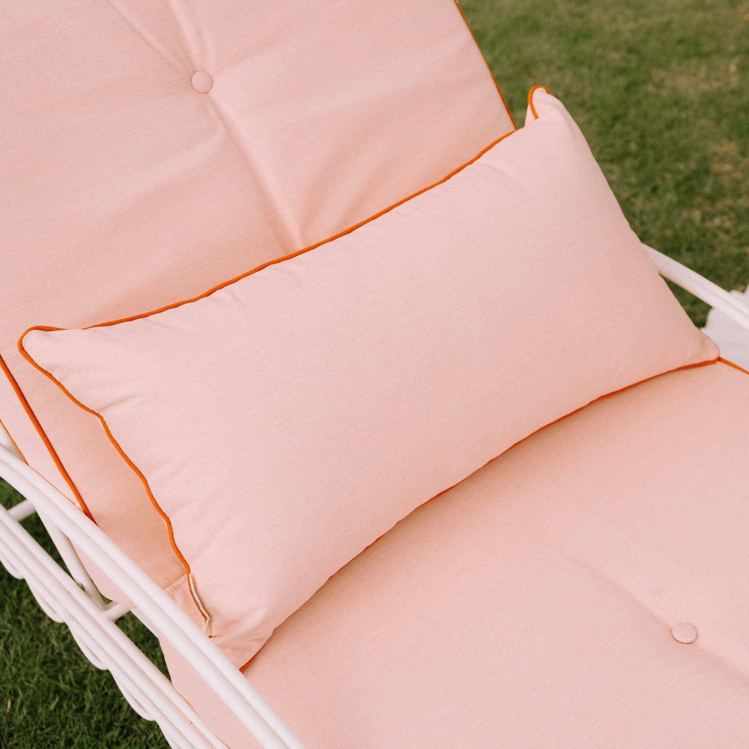 The Rectangle Throw Pillow - Rivie Pink Rectangle Throw Pillow Business & Pleasure Co Aus