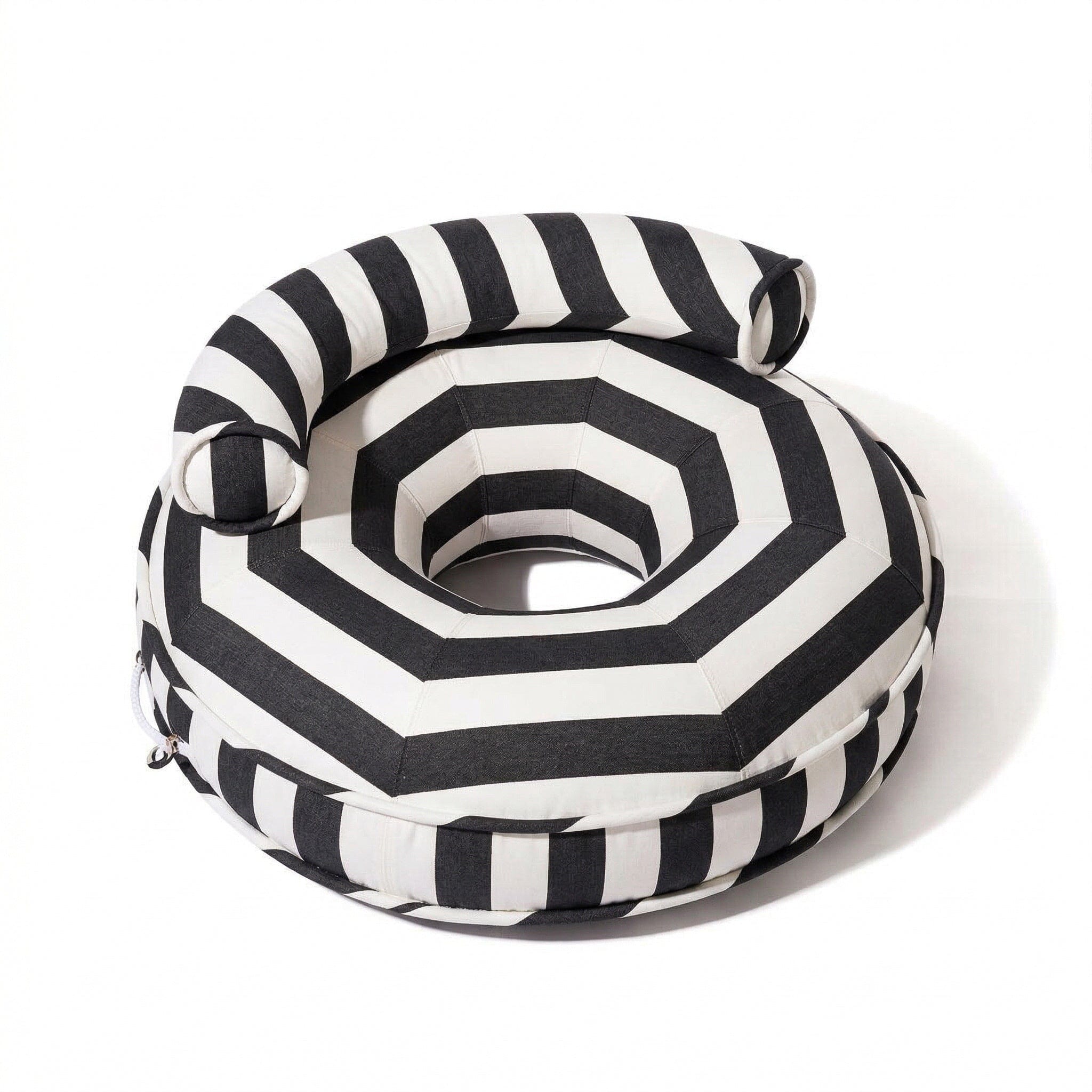 The Canvas Pool Ring - Crew Vintage Black Stripe Canvas Pool Ring Business & Pleasure Co Aus