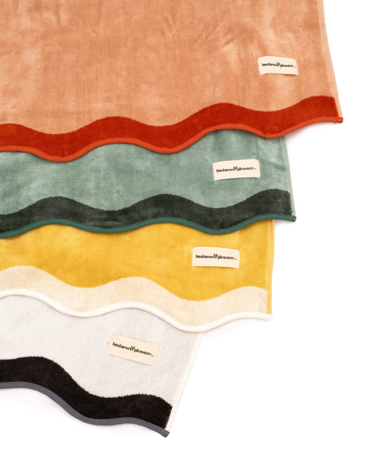 The Beach Towel - Rivie Green Beach Towel Business & Pleasure Co Aus
