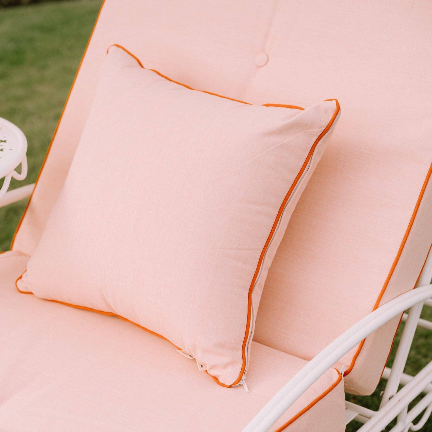 The Small Square Throw Pillow - Rivie Pink Small Square Throw Pillow Business & Pleasure Co Aus