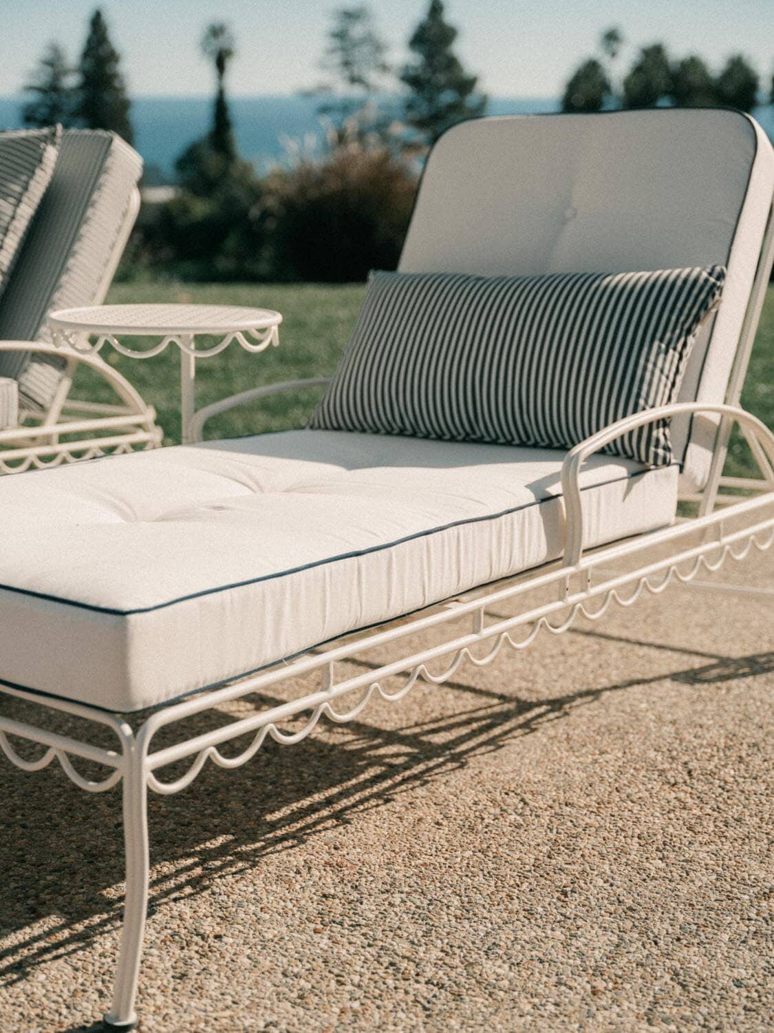 The Al Fresco Sun Lounger - Antique White Al Fresco Sun Lounger Business & Pleasure Co Aus