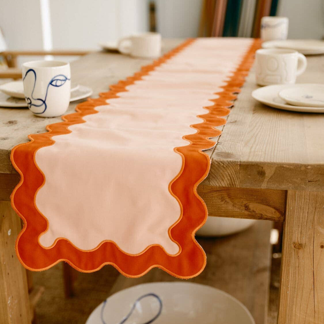 The Table Runner - Rivie Pink Table Runner Business & Pleasure Co Aus