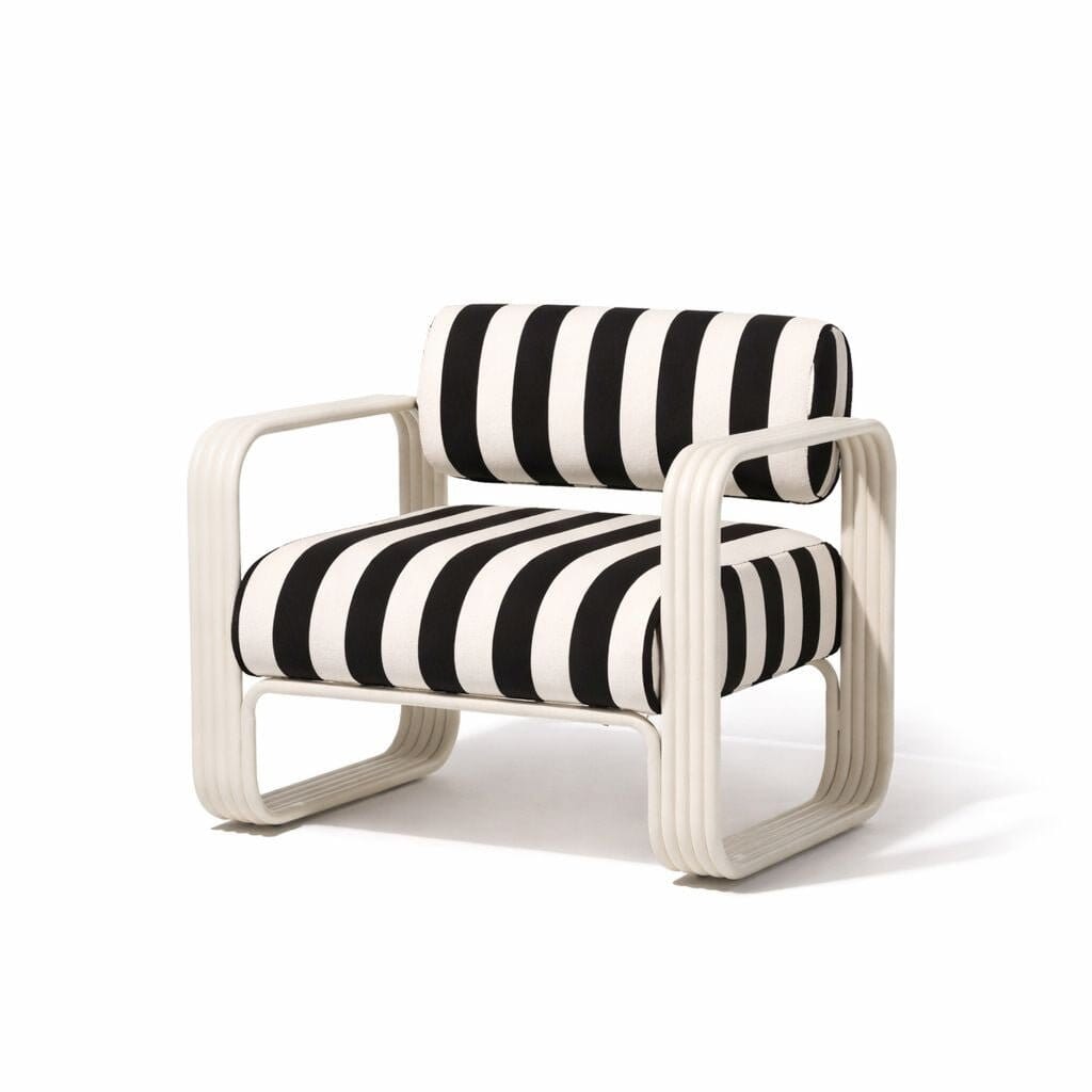 Product image of Contini Accent Chair Kit - Antique White & Crew Vintage Black Stripe Contini Accent Chair Kit Business & Pleasure Co Aus