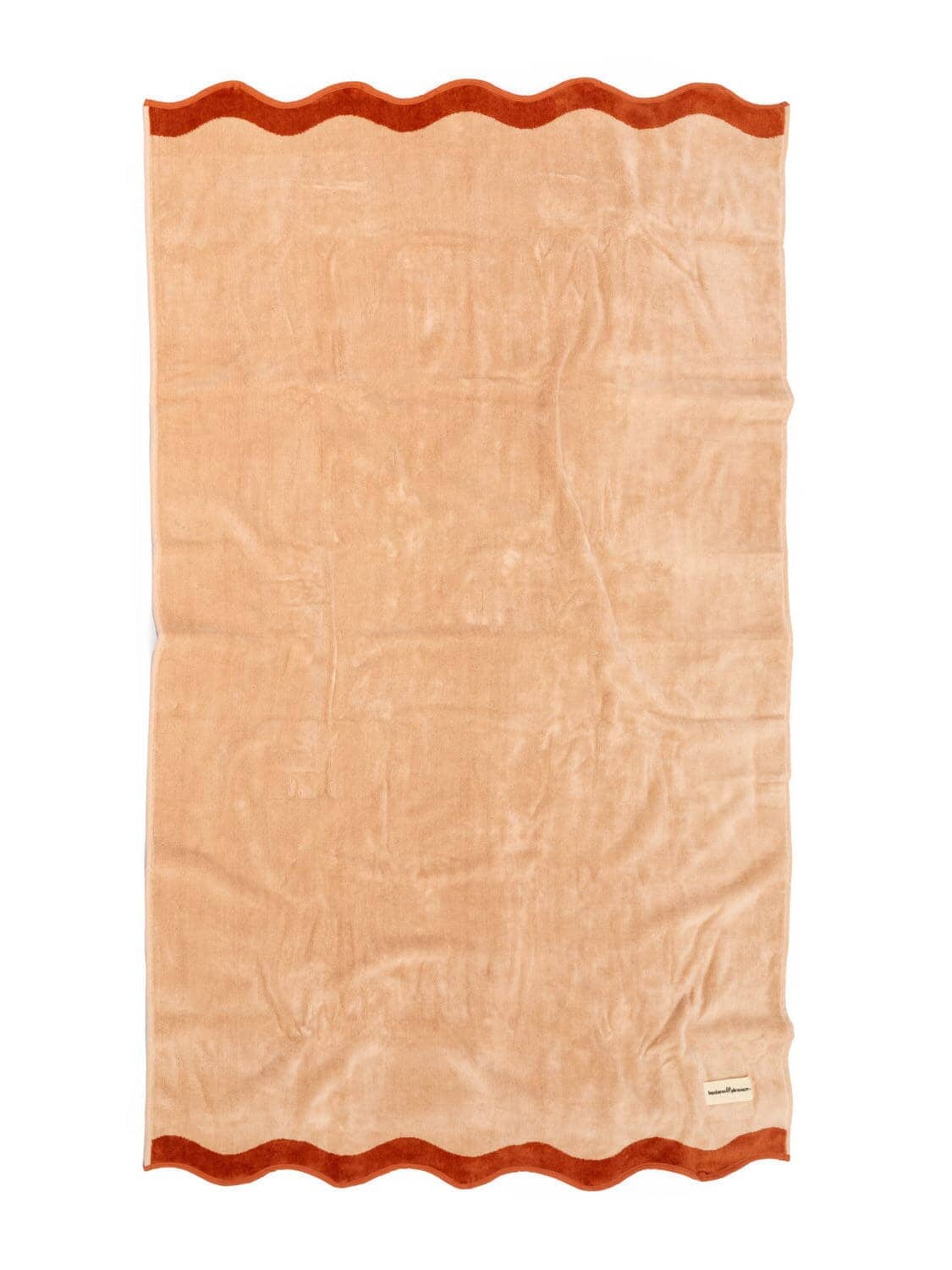 Studio image of riviera pink beach towel