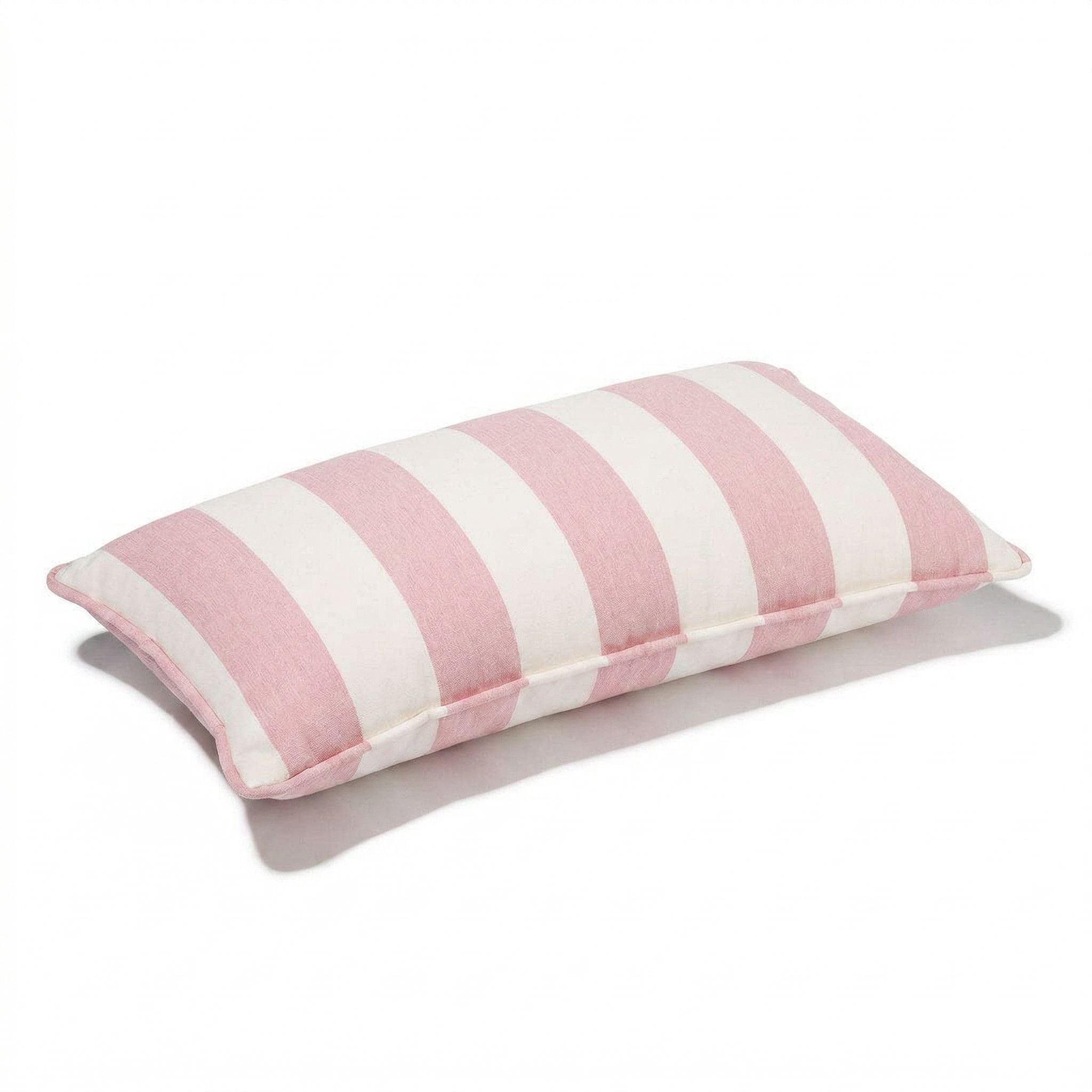 Product image of The Rectangle Throw Pillow - Crew Pink Stripe Rectangle Throw Pillow Business & Pleasure Co Aus