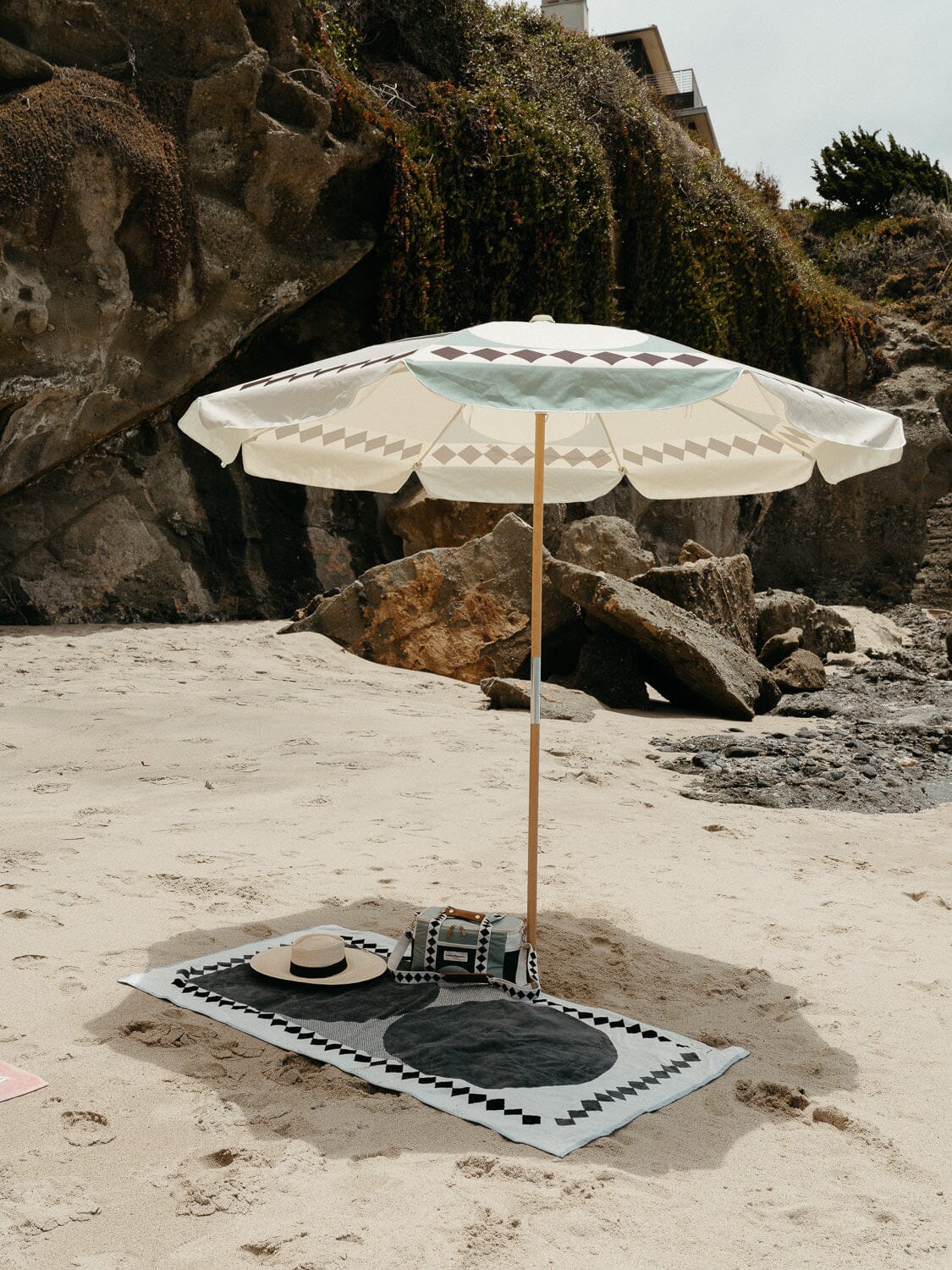 The Beach Towel - Green Diamond